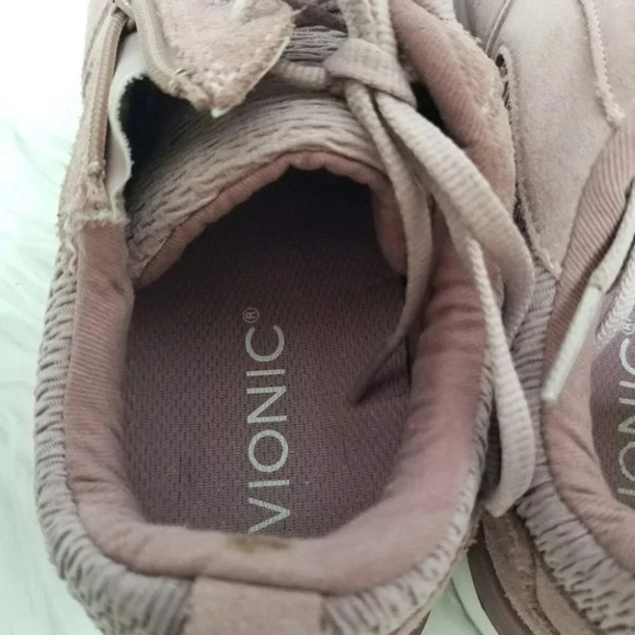 Vionic Remi Comfort Sneakers Side Zipper Mauve Pink 7.5 - Picture 6 of 10